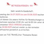 1533461 Betriebsferien